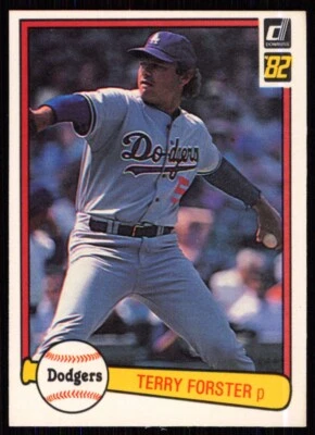 1982 Donruss Terry Forster Los Angeles Dodgers #362 - Image 1 of 2