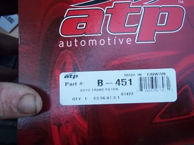 Transmission Oil Filter-Premium Replacement Auto Trans Filter ATP B-451 - Image 1 of 2