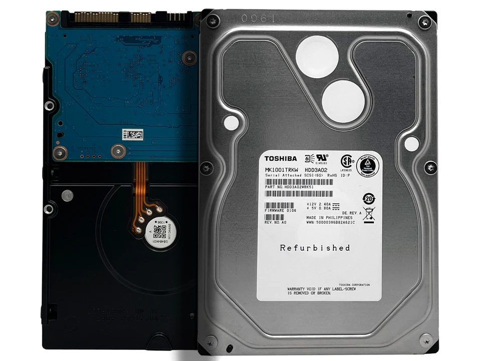 Toshiba MK1001TRKB 1 TB 7200RPM 16MB Cache 3.5" Internal SAS Hard Drive - Image 1 of 4