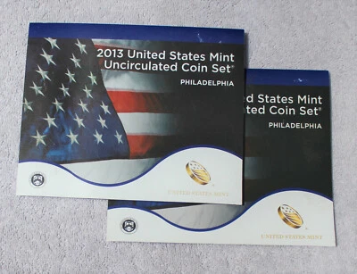 2013 and 2014 US Mint Uncirculated Coin Set PHILADELPHIA (28 coins) - Image 1 of 2