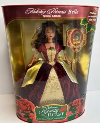 Barbie La Bella y la Bestia La Encantada Navidad Vacaciones Princesa Bella NRFB Foto 1 de 4