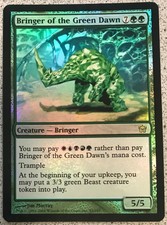 Magic MTG Bringer of the Green Dawn Foil Fifth Dawn