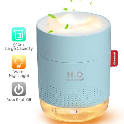 Snow Mountain H2O Quiet Air Moisture Humidifier With Filter&Night Light 3 Colors - image 1 of 4