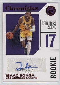 2018-19 Panini Chronicles Signatures Red Isaac Bonga #RC-IBG Rookie Auto RC