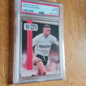 Paul Gascoigne Pro Set 1990 Tottenham Card Psa 8 Mint - Picture 1 of 5