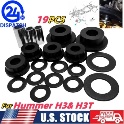 4WD Front Differential Side Mount Bushings Kit 19PCS For 06-2010 Hummer H3 H3T - Image 1 of 4