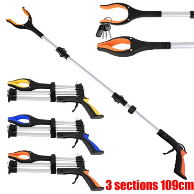 109cm Litter Picker Tool Rubbish Debris Long Pick Up Stick Mobility Reach Graber