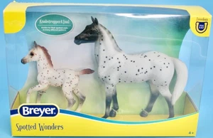 Breyer Freedom Series Spotted Wonders #5526 Knabstrupper & Foal - Imagen 1 de 6