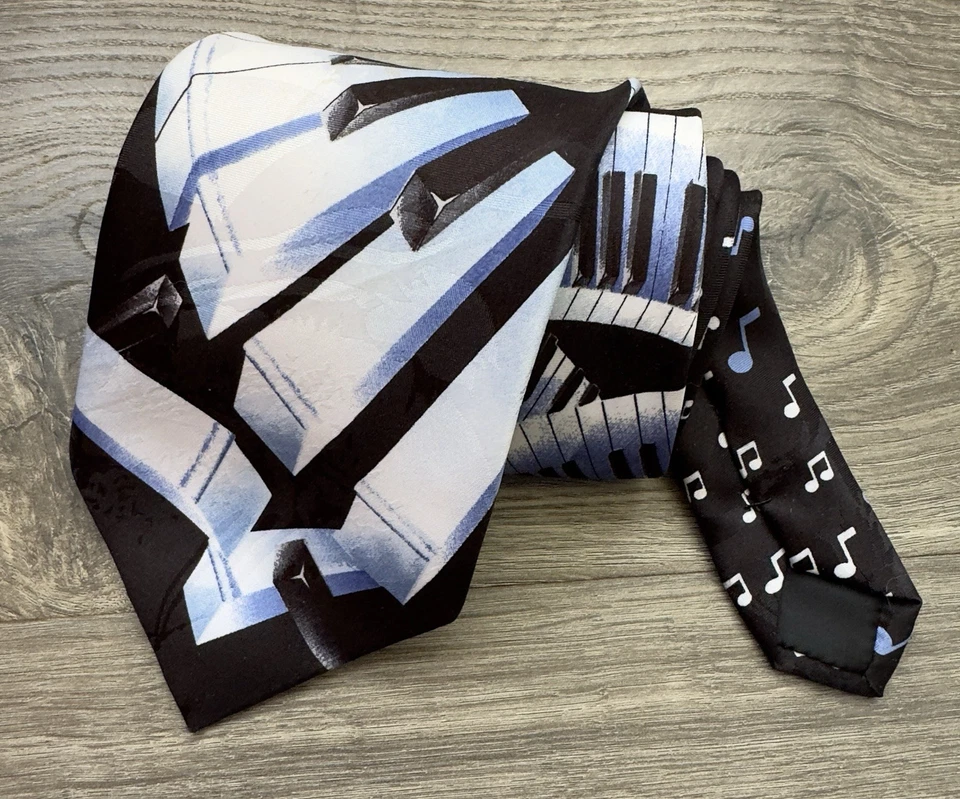 Vintage Addiction Piano Tie Polyester Korea - Image 1 of 4