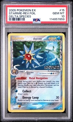 POKEMON EX DELTA SPECIES STARMIE #15 REVERSE PSA 10 GEM MINT #114857859 POP 37 - Image 1 of 2