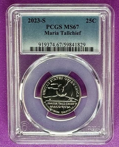 2023 S 25c Maria Tallchief American Woman Quarters PCGS MS 67 (829) - Picture 1 of 2