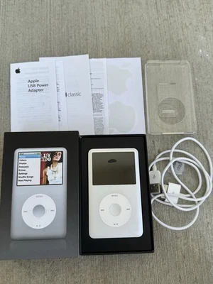 Apple iPod Classic 6th Generation Silver 80GB with Box Near Mint Condition - Image 1 of 4