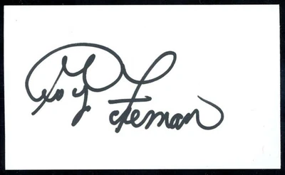 Tarjeta autógrafa firmada por George Foreman Beckett BAS 3x5 Foto 1 de 2