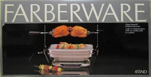 Vintage Farberware OPEN HEARTH Indoor BBQ ROTISSERIE Grill 455N - Picture 1 of 14