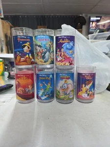 Vintage 90’s Disney Burger King Plastic Cups ~ Set Of 7 - Picture 1 of 1