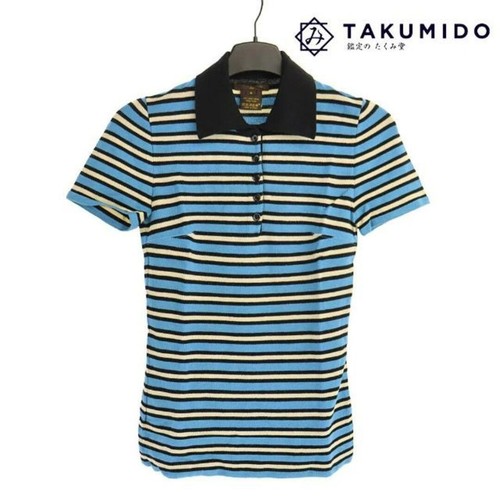 Polo Louis Vuitton maglia manica corta taglia S bordo blu nero usata TAKU 0