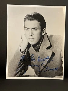 James Jimmy Stewart Hollywood TV Film Actor Autographed 8x10 B&W Photo - Picture 1 of 2