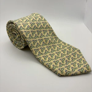 Vineyard Vines Silk Tie – Gulf Stream Golf Club Yellow - Picture 1 of 4