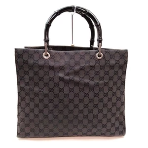 Gucci Handtasche Bambus Schwarz Canvas 1398563 - Bild 1 von 11
