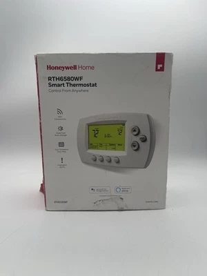 Honeywell Home RTH6580WF White Wi-Fi Programmable App Control Smart Thermostat - Image 1 of 4