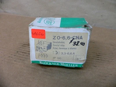 Relé de sobrecarga Klockner Moeller Z0-6,6-Cna Foto 1 de 3