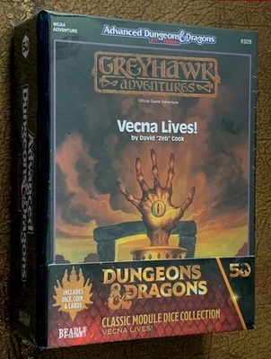 Dungeons & Dragons Vecna Lives! Juego de colección de dados módulo Greyhawk clásico Foto 1 de 3
