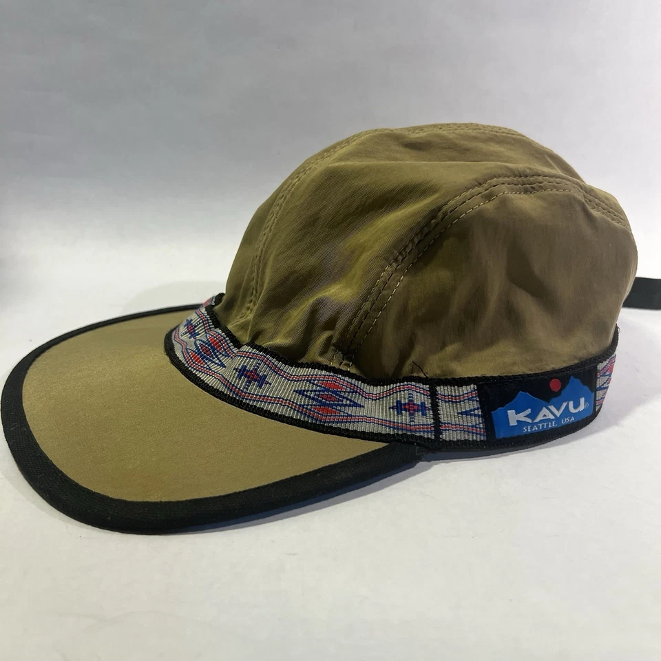 Vintage Kavu Seattle Hiking Hat Nylon Aztec Strap Cap Medium Multicolor Gorpcore - Imagem 1 de 4
