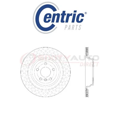 Centric High Carbon Alloy Disc Brake Rotor for 2015 Mercedes-Benz ML250 2.1L sj Foto 1 de 4