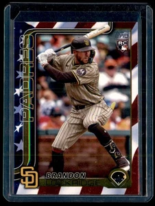 2025 Topps Independence Day/76 Brandon Lockridge Rookie Padres Brewers 568 - Imagen 1 de 2