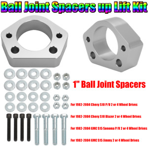 1" Ball Joint Spacers for 2" & up Lift Kit 1982-2004 For Sonoma Blazer Jimmy S10