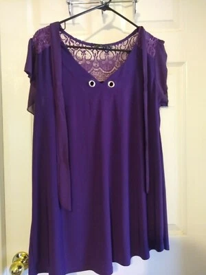 Tulla Bella Maternity XL Violet Tank Top - Image 1 of 4