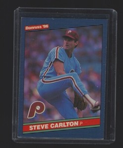 Steve Carlton 1986 Donruss Baseball Card #183; Philadelphia Phillies; NrMt
