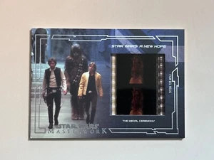 2019 Topps Star Wars Masterwork Medal Ceremony Film Cell 1/1 A New Hope - Picture 1 of 2