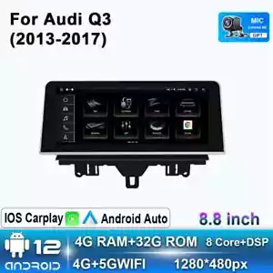 Para Audi Q3 2013-2017 Android Auto Coche Radio GPS Multimedia Reproductor de Video Pantalla - Imagen 1 de 30