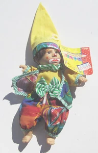Beanie Clowns Kid NWT Gigo Toy Beanbag Sad Boy Elf Wizard 8" Brand New - Picture 1 of 2
