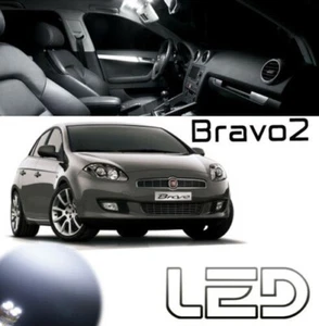 Fiat BRAVO 2 6 Bombillas LED Blancas Iluminación Interior Techo Maletero Espejos - Imagen 1 de 4