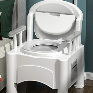 Potty Chair For Adults Bedside Mobile Toilet Portable For Elderly For Indoor - Picture 1 of 24