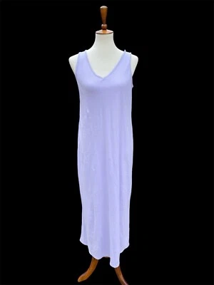 Nordstrom Intimates Lavender Pima Cotton Full Length Sleeveless Nightgown-Small - Image 1 of 4