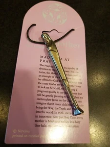 Madonna beim Gebet Zinn Anhänger Bettelkette Mutter Maria - Bild 1 von 1