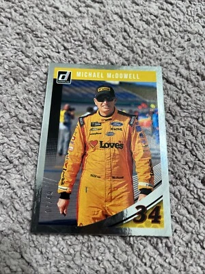 2019 Panini Donruss Racing Press Proofs #45 Michael McDowell 07/49 - Image 1 of 3