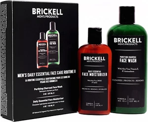 Brickell Men'S Daily Essential Face Care Routine II, Purifying Charcoal Face ... - Picture 1 of 12