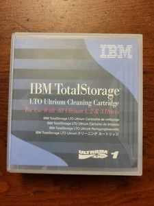 Cartouche de nettoyage IBM LTO / LTO1-8 Ultrium 1-8 (35L2086) - Il reste 44 nettoyages - Photo 1/3