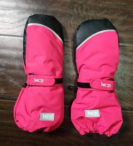 MCTI Kids XS Pink Waterproof Windproof Warm Long cuff Mittens - Picture 1 of 3