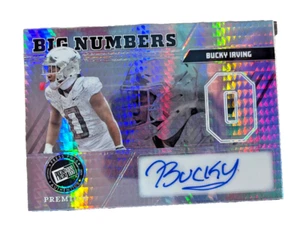 2024 BUCKY IRVING #1/10 XRC AUTO LEAF PRESS PASS PREMIUM TAMPA BAY BUCCANEERS - Picture 1 of 3