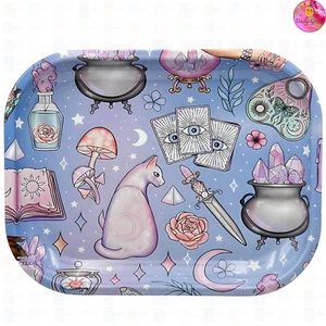 Witch Starter Pack Multi-Use Metal Tray - 14x18cm -Jewellery/Crystals Gift Plate - Picture 1 of 6