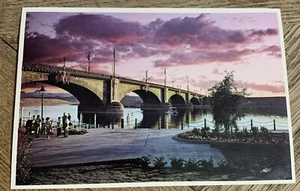 Vtg Postcard London Bridge Clouds Lake Havasu City Arizona Unposted - Picture 1 of 2