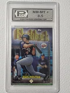 1997 Topps Flashback Paul Molitor FB3 PGC NM-MT+ 8.5 MKE Brewers MN Twins - Picture 1 of 8