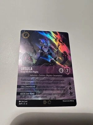 Lorcana Ursula Strega Del Mare 38/P1 Ital 4 Enchanted Set-Championship Promo - Bild 1 von 2