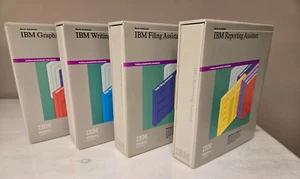 IBM PC XT AT Assistant Writing Filing Graphing Reporting Manual & 5,25" Disk ITA - Imagen 1 de 13
