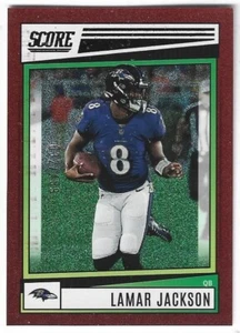 Lamar Jackson Baltimore Ravens 2022 Score DOTS RED 32/499 - Picture 1 of 1